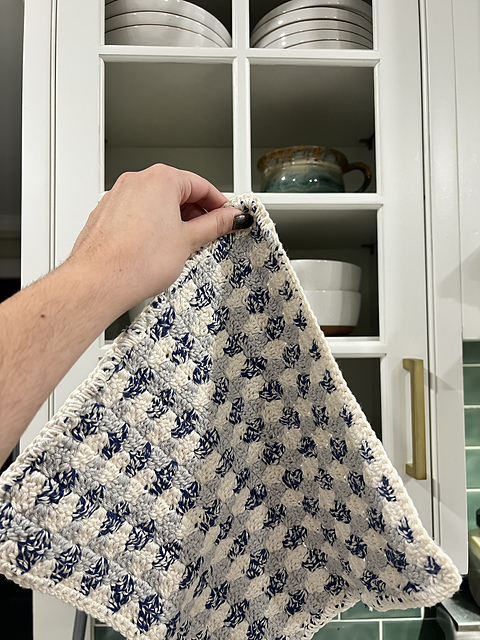 Gingham Diamond Jumbo Washcloth