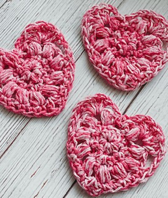 Candied Heart Face Scrubbies