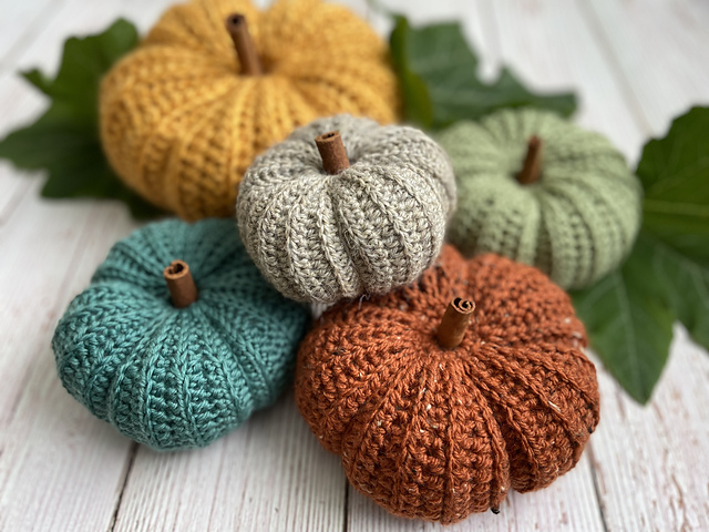 Crocheted Pumpkin Patch