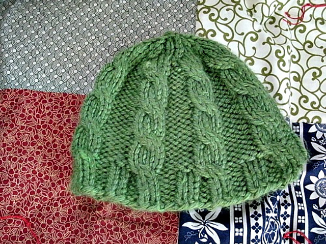 Chunky Knit Cabled Hat