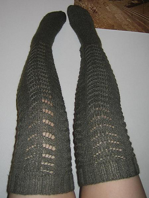 Green lace socks