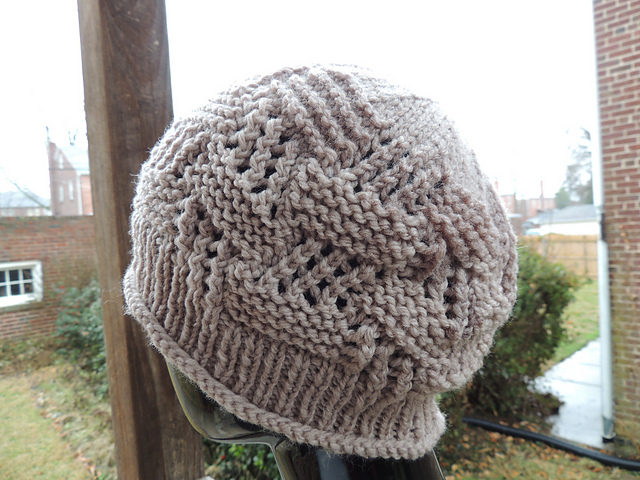 Sue's Lace and Garter Stitch Hat