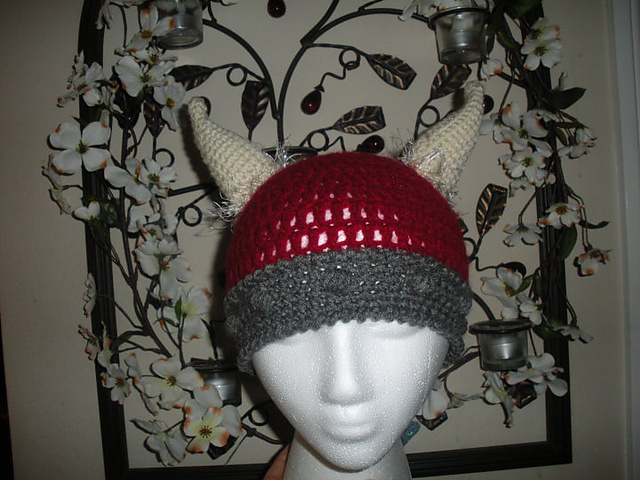 Solid Viking Helmet beanie  Barbarians