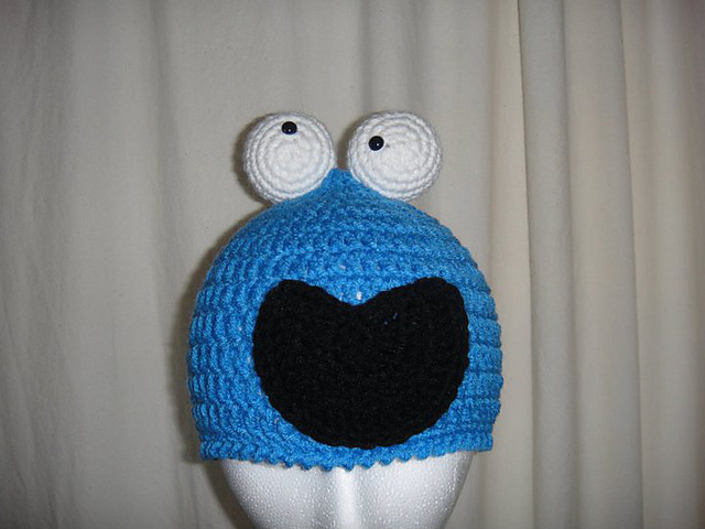 Red and Blue Monster Beanie 2 Patterns