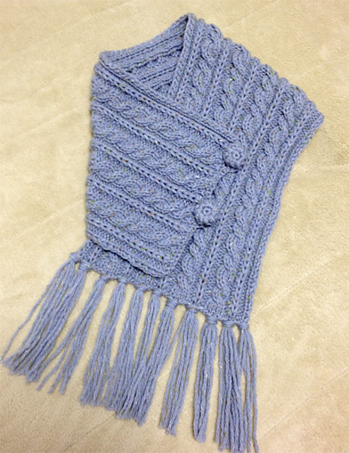 27. Wrapped Button Scarf