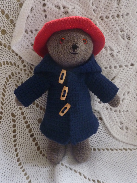 Paddington Bear crochet pattern by Janet McMahon
