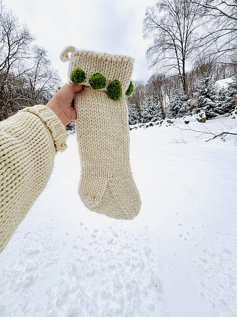 Quick Knit Christmas Stocking