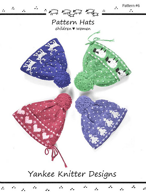 #6 Pattern Hats- toddler, child & adult hats
