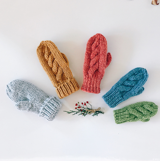#33 Piper Mittens-child mittens & adult mittens