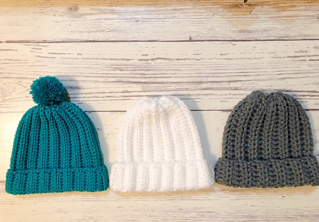 Crochet Ribbed Style Beanie