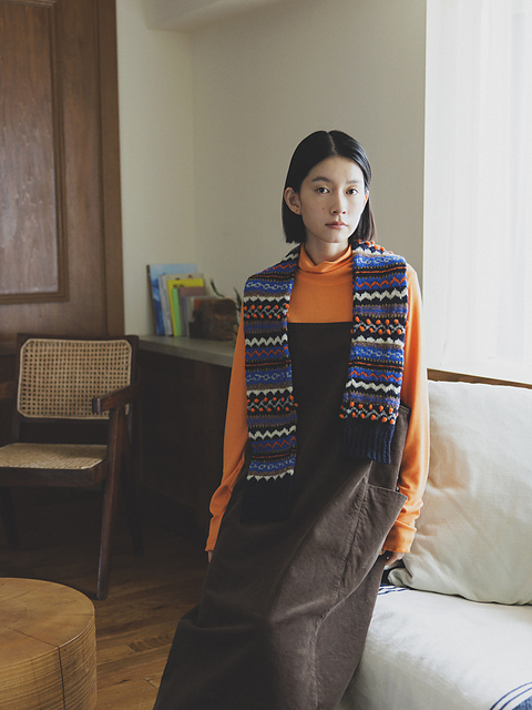 Ravelry: 芽吹く大地のマフラー pattern by YOKOTA CO,.LTD. (DARUMA)