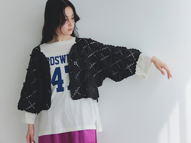 Ravelry: スカラップエッジカーディガン pattern by YOKOTA CO