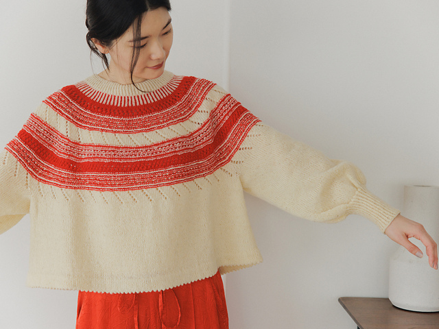Ravelry: 天体観測のプルオーバー pattern by YOKOTA CO,.LTD. (DARUMA)