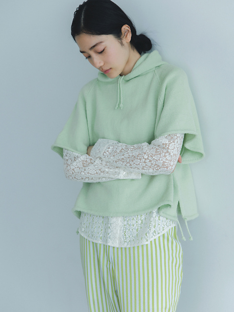 Ravelry: ドローストリングパーカーベスト pattern by YOKOTA CO,.LTD