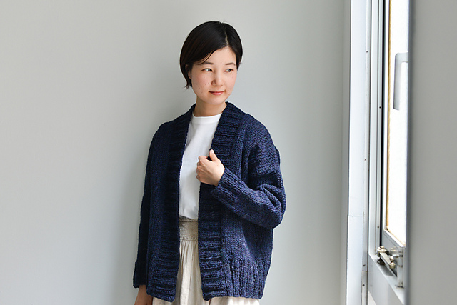 Drawer - ハウスオブロータス モヘヤ ウール ロービング ニット Ravelry: ウールロービングのカーディガン pattern by YOKOTA CO,.LTD