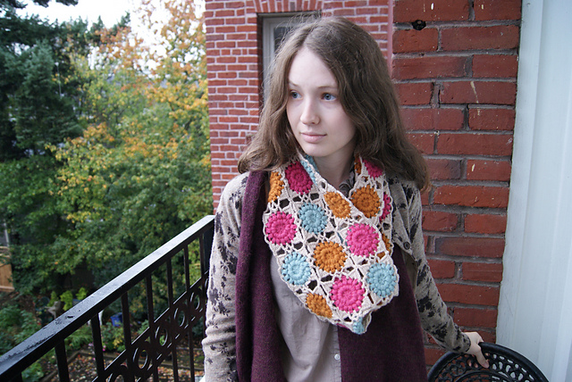 Chiffon Motif Cowl