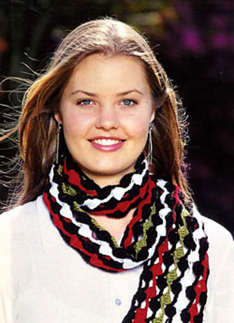 Stylish crochet scarf