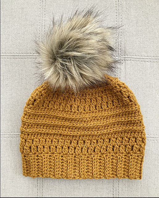 Cluster stripe beanie