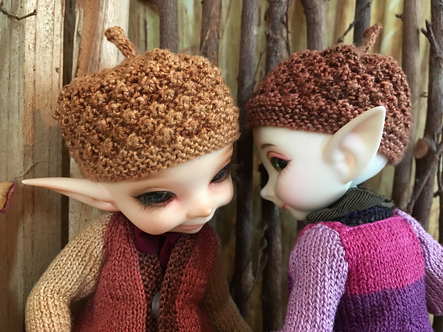 Acorn Hat for 6" BJD Doll Head