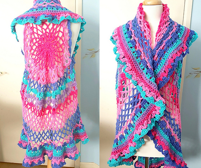 Ravelry: Boho Vest pattern by Yolanda Soto-Lopez