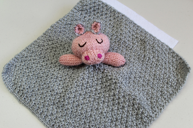 Knit Hippo Lovie
