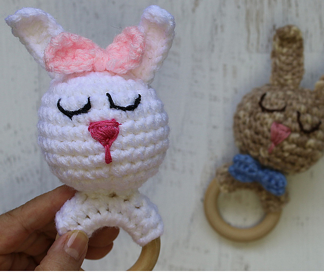 Bunny Rattle, Teething Ring