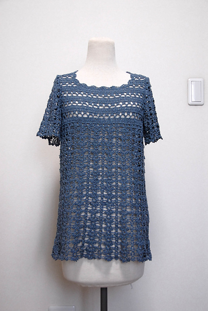 BR-10225 Babydoll Tunic ネオスラブを使ったベビードールチュニック