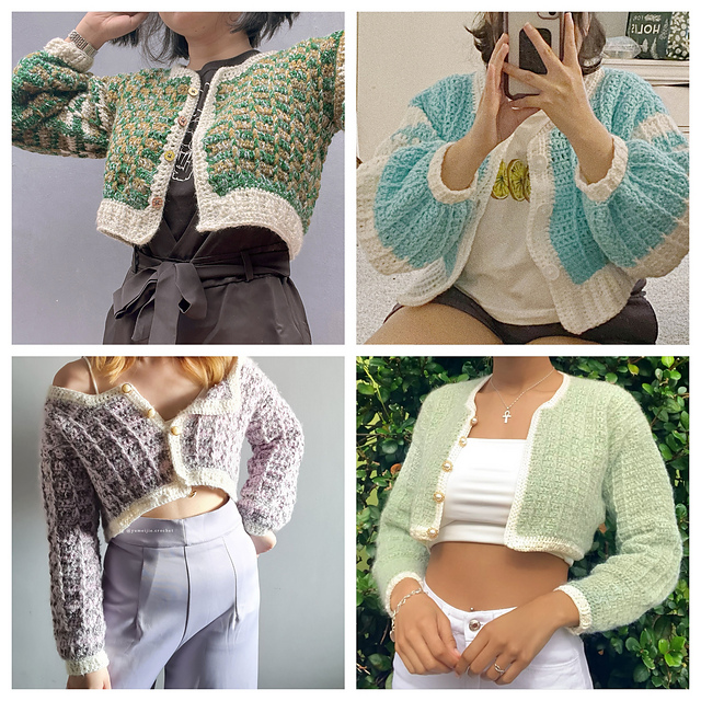 Ravelry: houndstooth cardi v1 pattern by Ruanjie Yumeijie