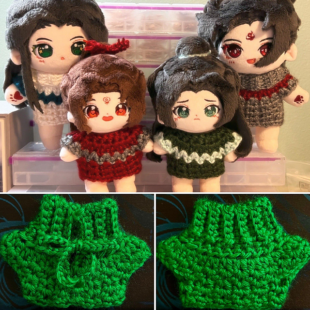 Cotton Doll Squiggle Sweater