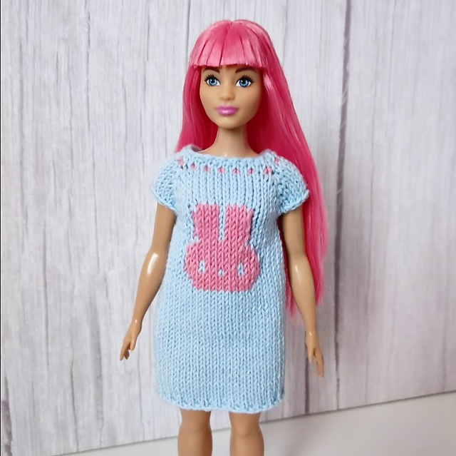 Bunny dress for Barbie Curvy