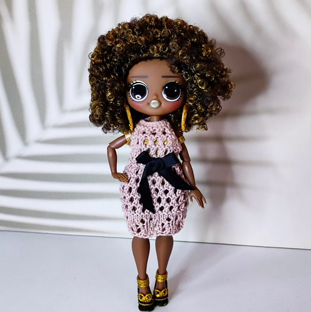 Dress with a bow for LOL Suprise OMG doll