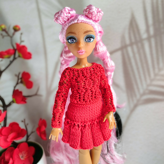Adele Sweater and Skirt Set for Barbie doll