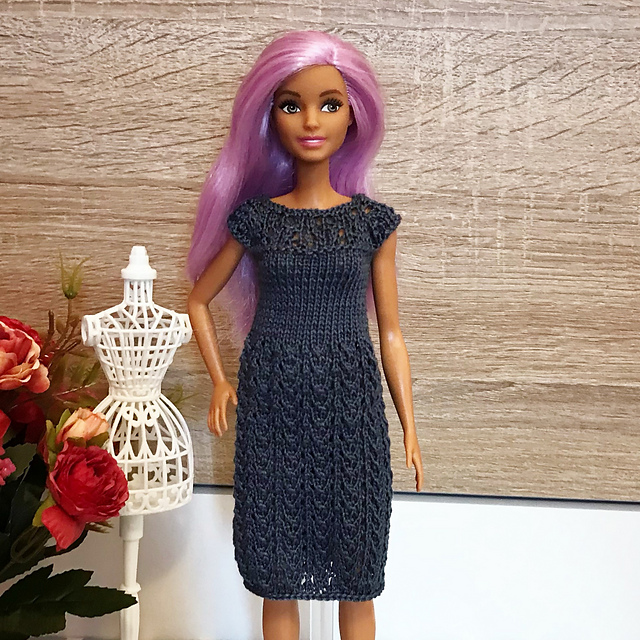 Gray dress Barbie