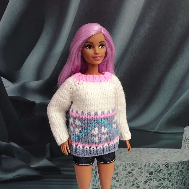 Jacquard sweater Barbie