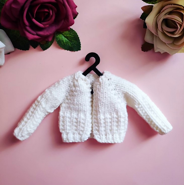 White Jacket for Barbie doll