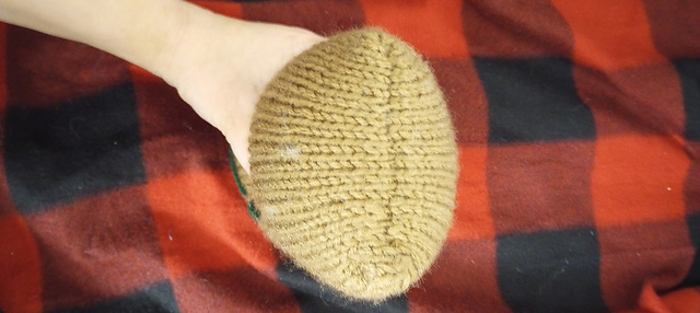 Ribbit the Knitted Bullfrog