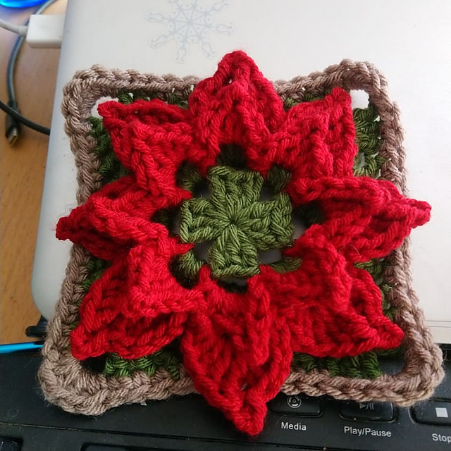 Petals and Pecot's Afghan Block