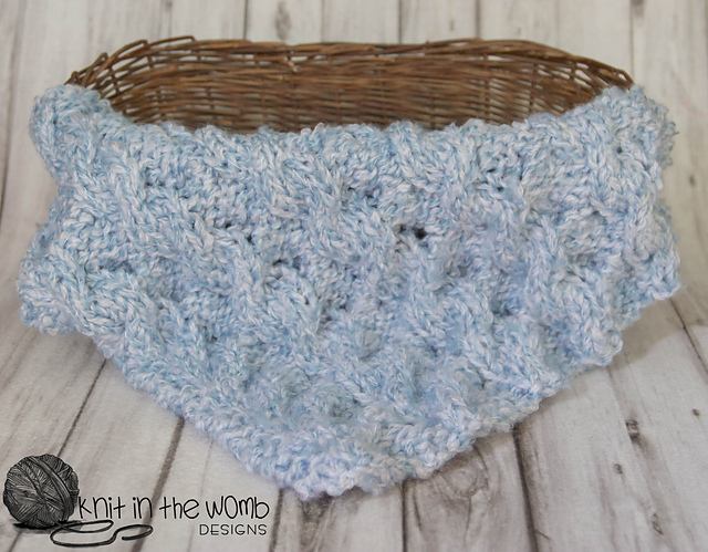 Reversible Cable Baby Blanket