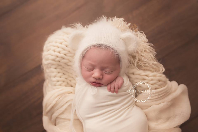 Angora Bear Bonnet