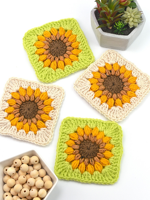 Sunflower Granny Square