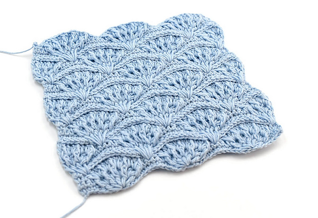 Textured 3D Fan Stitch
