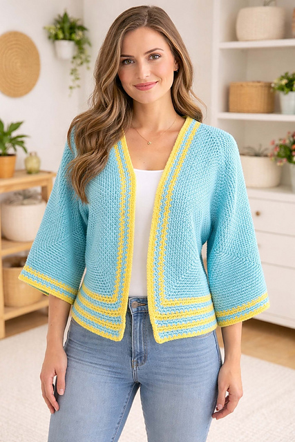 Ravelry: Gabriela Hexagon Cardigan pattern by Maggie Haskell