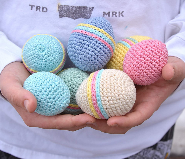 Striped Easter egg
