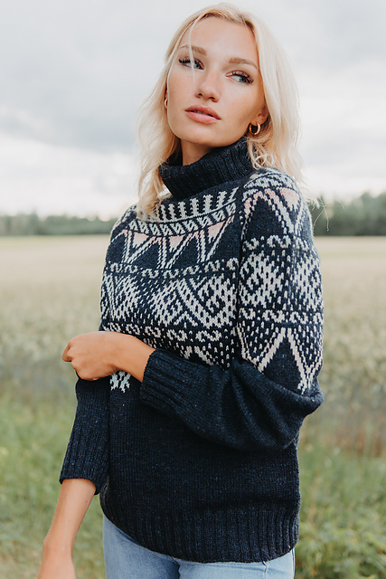 Ravelry: Zalktis Pullover pattern by Zanete Knits