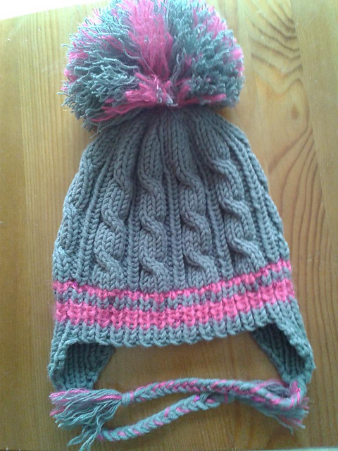 Cables and Colour Baby Hat