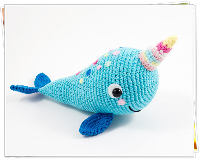 Amigurumi Blue Narwhal