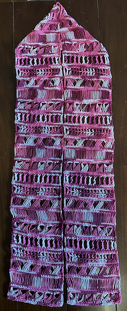 Broomstick Lace Summer Scarf