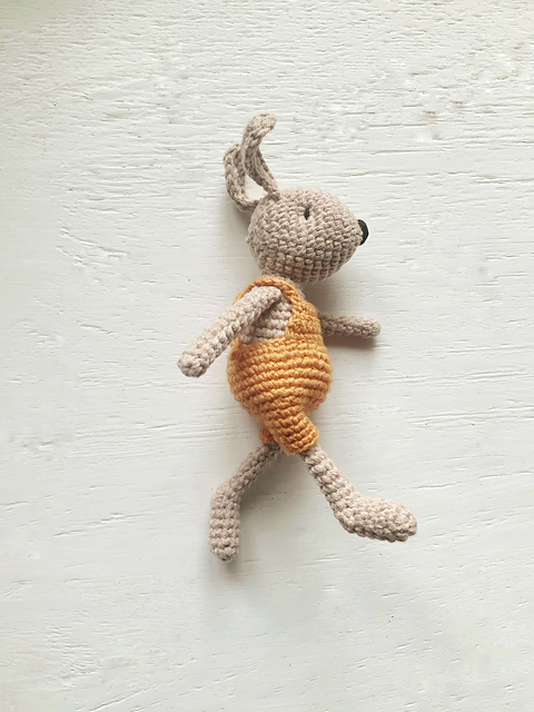 Mobile Bunny in Dungerees