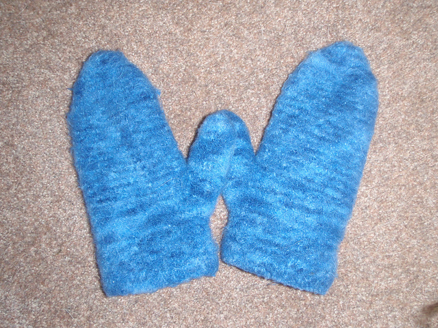 Felted Knit Mittens