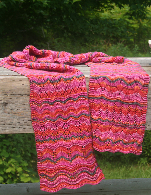 Chevron/Ripple Stitch Advent Scarf 2014